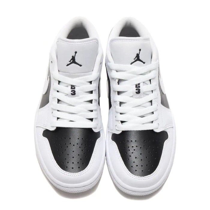 《Value》Nike Air Jordan 1 Low 白色 白黑 陰陽 熊貓 喬丹 低筒 男女 DC0774-100-細節圖5