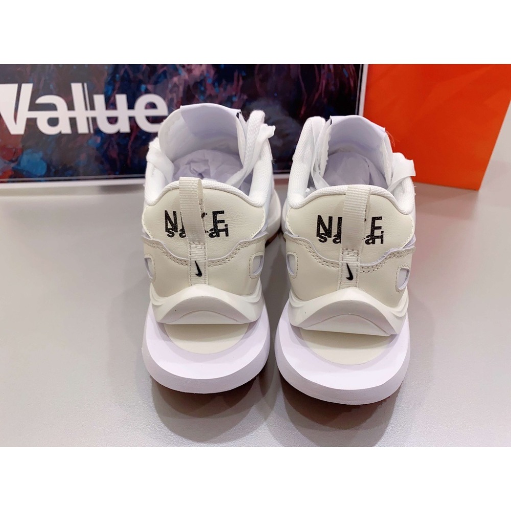 《Value》Nike sacai vaporwaffle sail 奶油 白色 奶油白 解構 DD1875-100-細節圖3