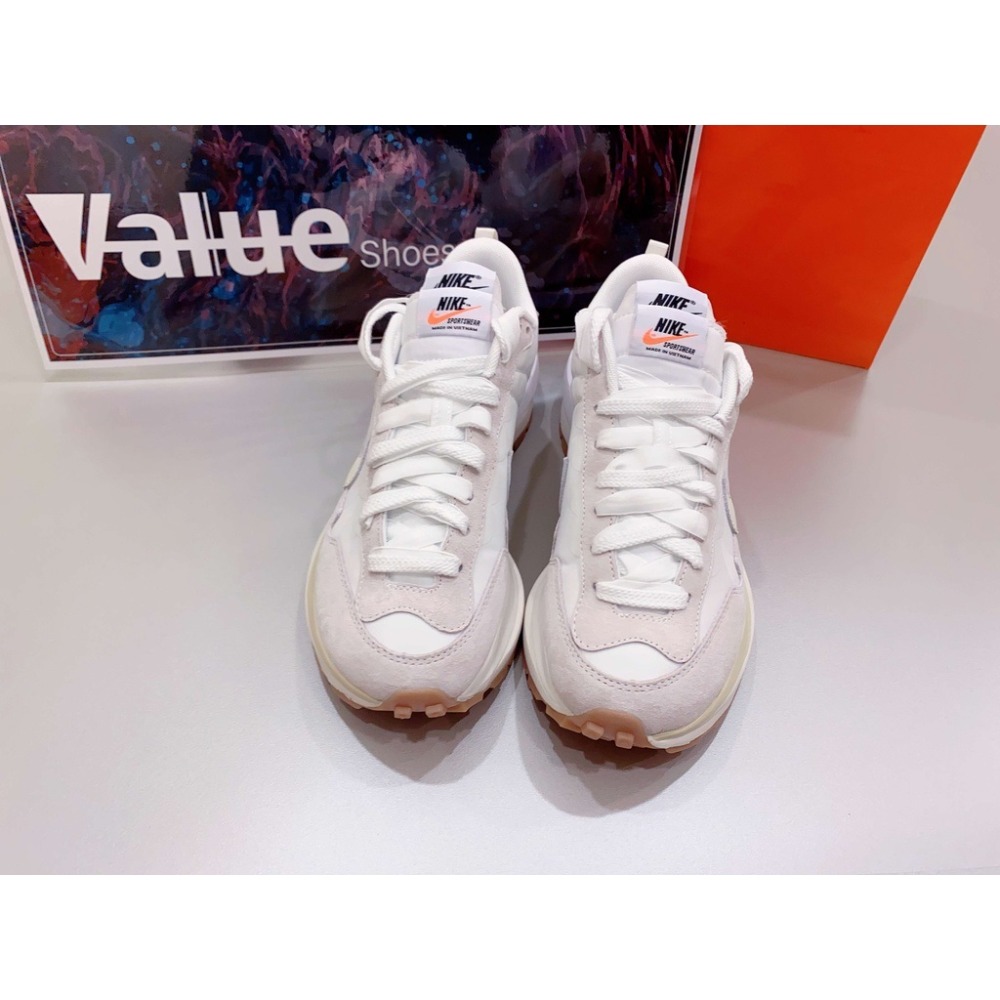 《Value》Nike sacai vaporwaffle sail 奶油 白色 奶油白 解構 DD1875-100-細節圖4