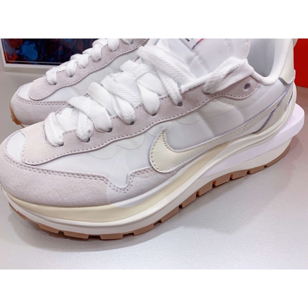 《Value》Nike sacai vaporwaffle sail 奶油 白色 奶油白 解構 DD1875-100-細節圖5