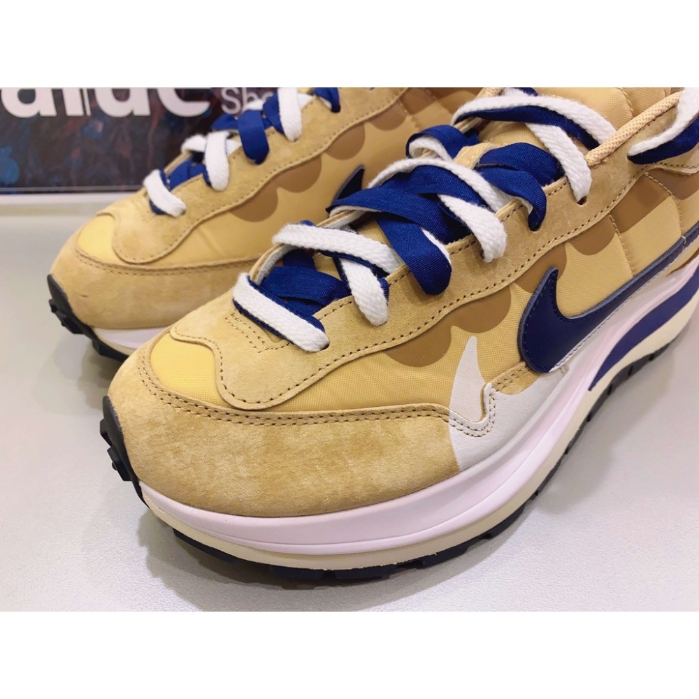 《Value》Sacai x Nike Vaporwaffle 奶茶 卡期 深藍 解構 慢跑鞋 DD1875-200-細節圖4