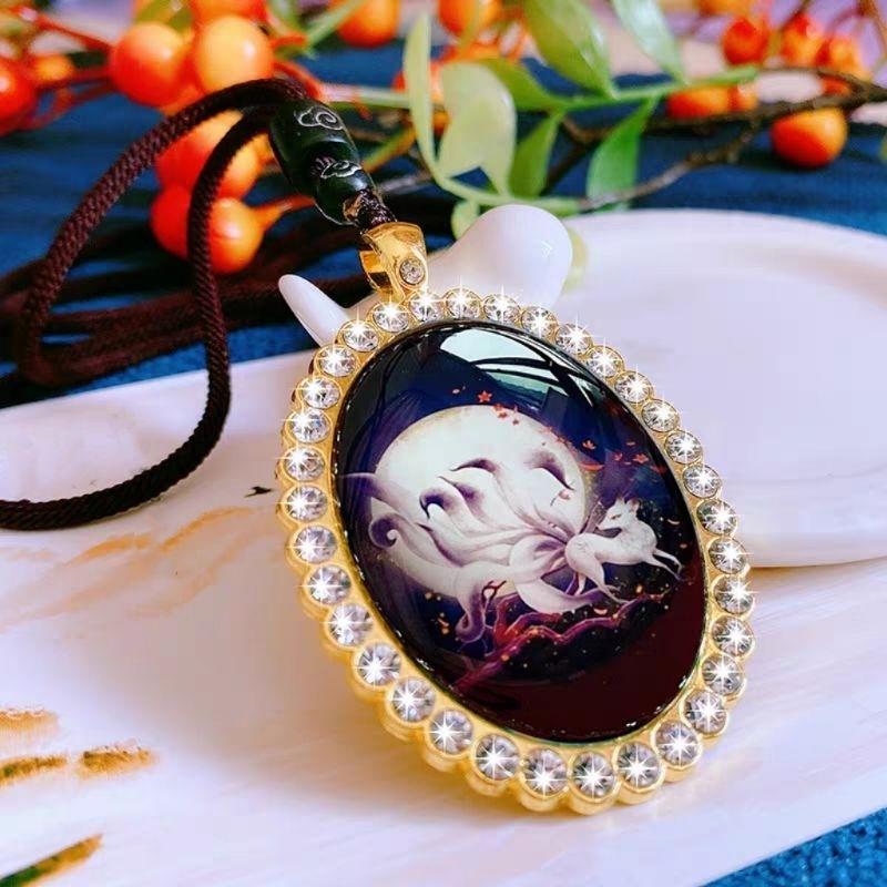 『富貴坊』【開光】九尾狐狸掛牌，九尾狐狸，九尾狐仙，狐仙，招桃花，愛情感情，招人緣，開店生意招攬客人，業務好人脈-細節圖2