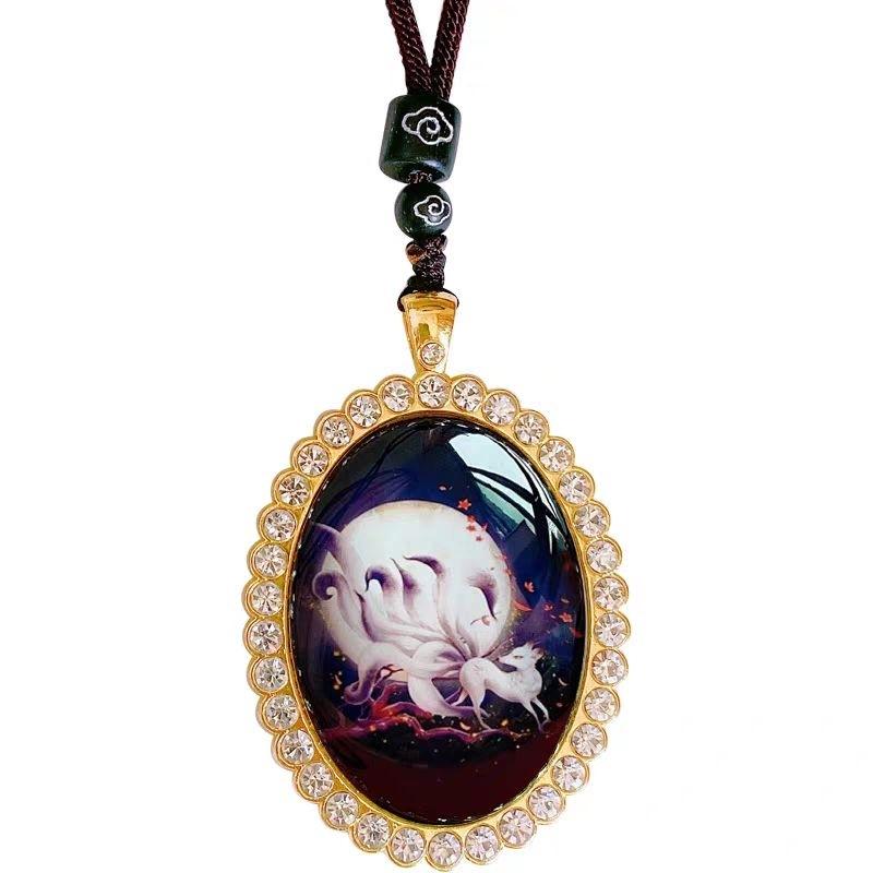 『富貴坊』【開光】九尾狐狸掛牌，九尾狐狸，九尾狐仙，狐仙，招桃花，愛情感情，招人緣，開店生意招攬客人，業務好人脈-細節圖3