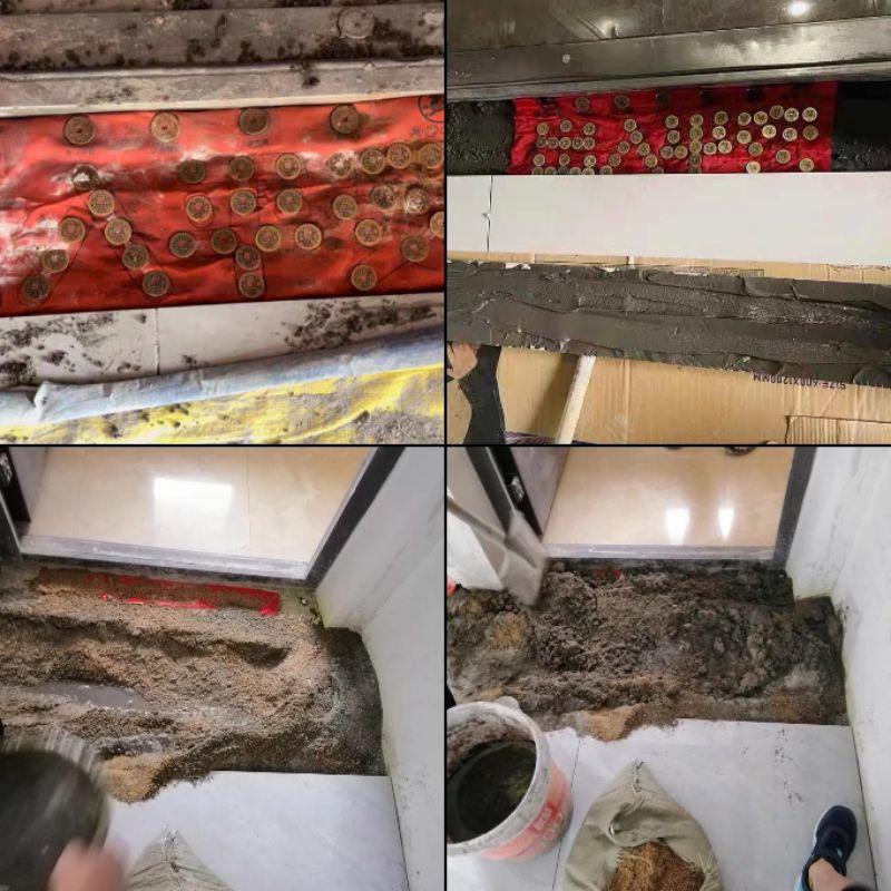 【富貴坊】『開光』五帝錢出入平安(送紅布,已黏上銅錢)，五帝錢，開門大吉，五帝古錢門檻，開運地墊，化煞防小人，提升地氣-細節圖4