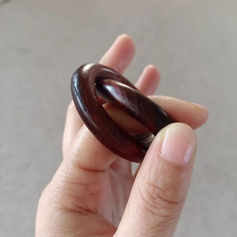 『富貴坊』【開光】雷擊木乾坤圈吊墜，陰陽環，道家法器，辟邪護身，宇宙天地力量，驅逐負能量，調節磁場-細節圖4