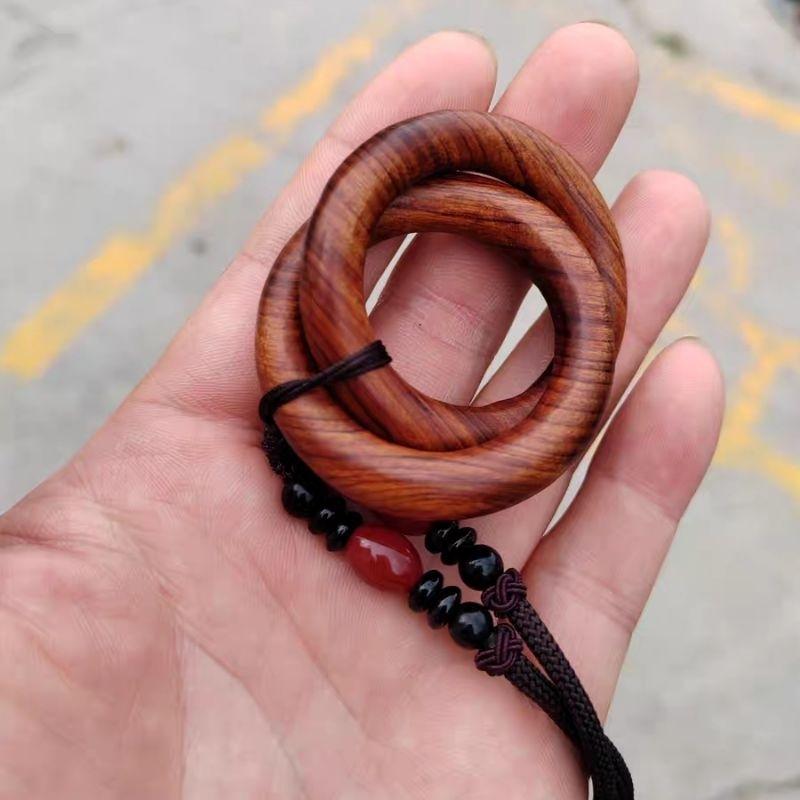 『富貴坊』【開光】雷擊木乾坤圈吊墜，陰陽環，道家法器，辟邪護身，宇宙天地力量，驅逐負能量，調節磁場-細節圖6