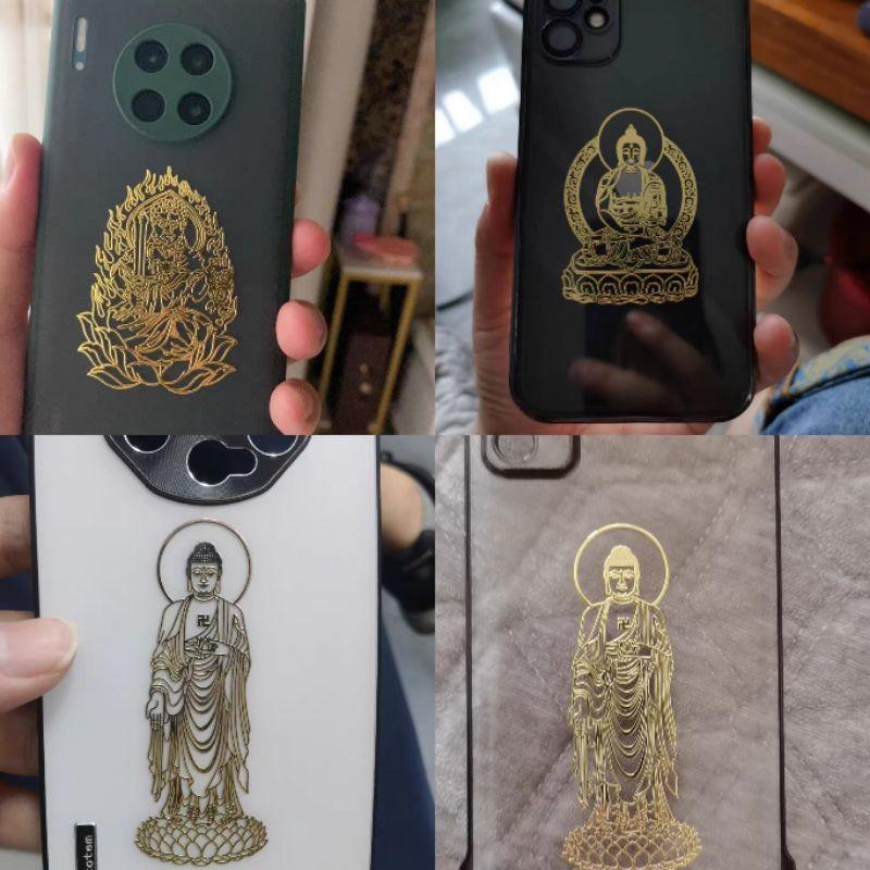**『富貴坊』【開光】本命佛護身金屬貼，十二生肖貼紙，守護神，觀音菩薩，如來佛，平安符，手機貼，本命佛-細節圖5