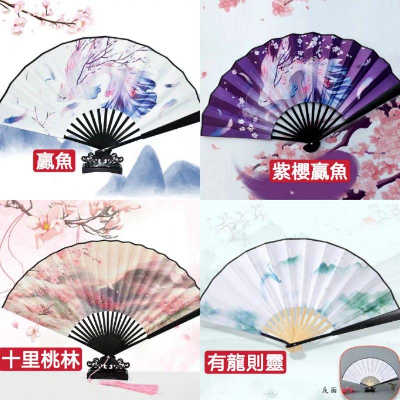 **『運福閣』【開光】蓮花流蘇九尾狐仙折扇，九尾狐狸，狐仙娘娘，手工流穗絹布扇子，斬小三，促姻緣，招財-細節圖3