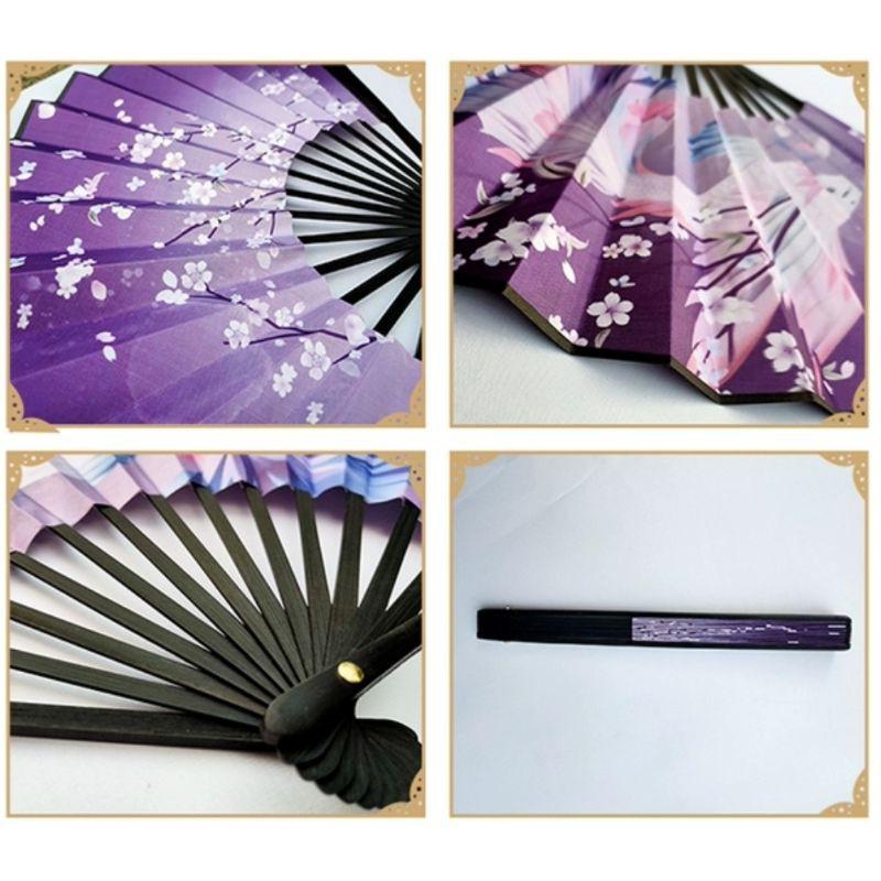 **『運福閣』【開光】蓮花流蘇九尾狐仙折扇，九尾狐狸，狐仙娘娘，手工流穗絹布扇子，斬小三，促姻緣，招財-細節圖4