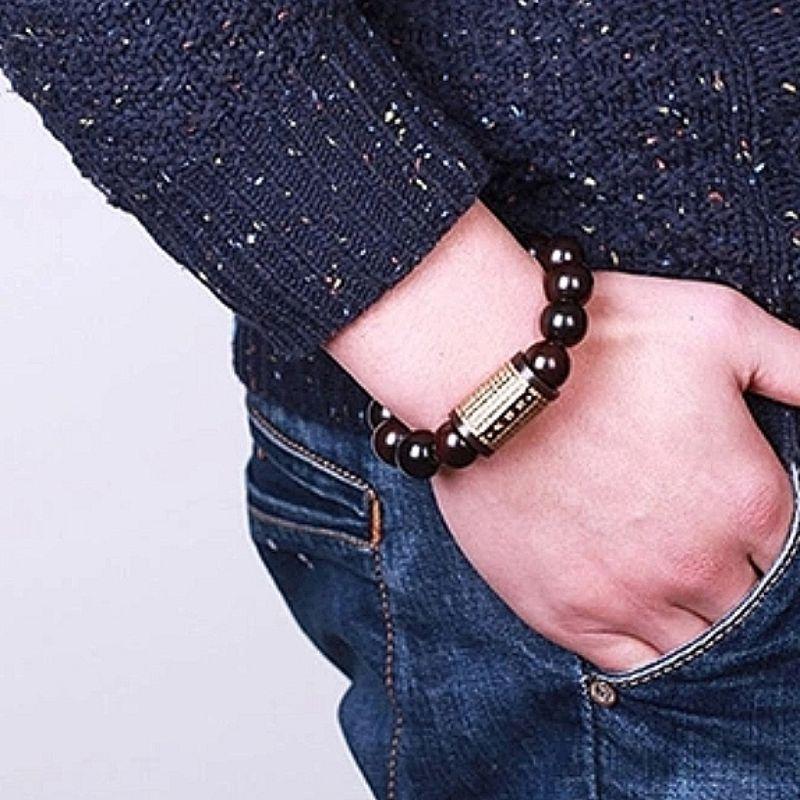 **『運福閣』【開光】大悲咒桃木手串，佛教經文手環，佛經手鏈，開運手鍊，念珠-細節圖4