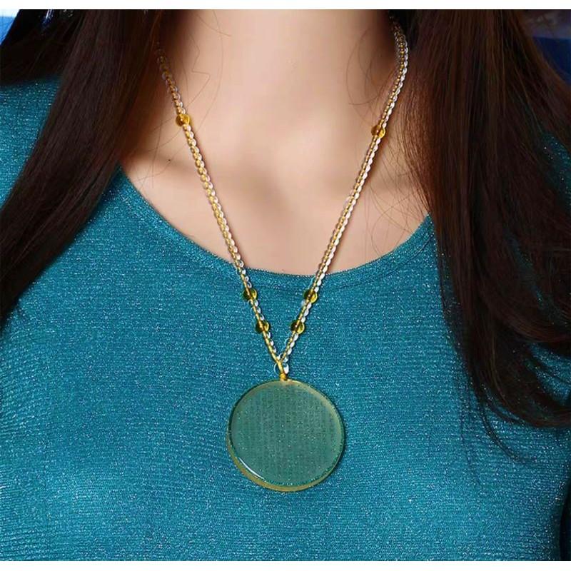 **『運福閣』【開光】黃水晶般若心經佛教經文吊飾，般若波羅蜜多心經，觀音菩薩，本命年佛經項鏈-細節圖6