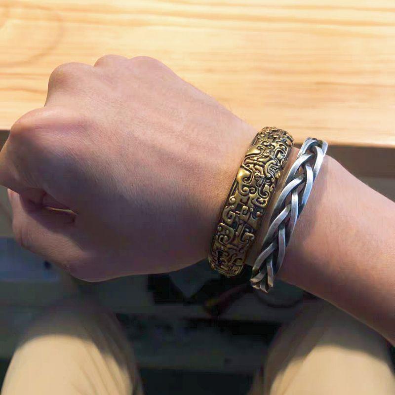 **『運福閣』【開光】饕餮招財辟邪手環，護身手環，招財手鐲，驅魔擋煞法器，護身符-細節圖2