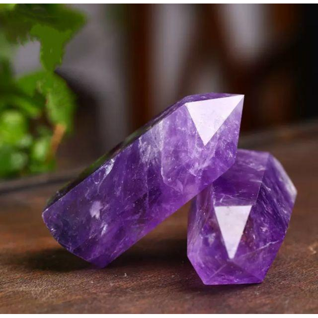 『運福閣』【開光淨化】紫水晶柱，天然單尖高級紫水晶柱送底座，紫水晶，水晶，水晶柱，辟邪化煞，提升正能量-細節圖2