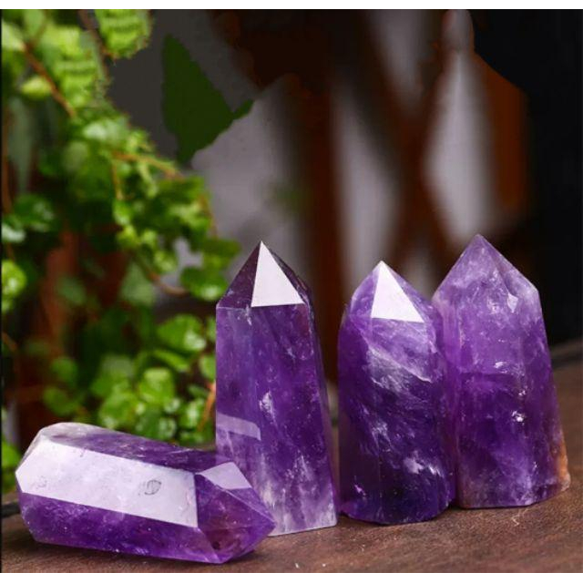 『運福閣』【開光淨化】紫水晶柱，天然單尖高級紫水晶柱送底座，紫水晶，水晶，水晶柱，辟邪化煞，提升正能量-細節圖3