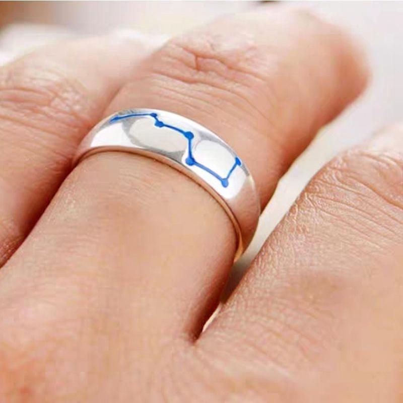 **『運福閣』【開光】北斗七星戒指，九字真言戒指，開運銀戒，辟邪護身戒指，招財轉運-細節圖4