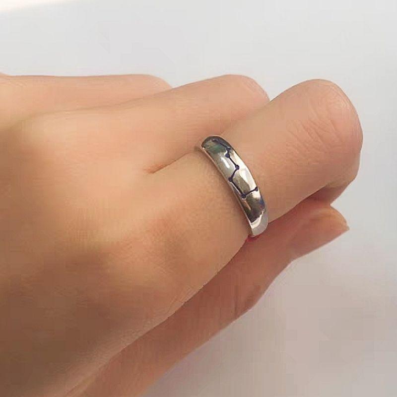 **『運福閣』【開光】北斗七星戒指，九字真言戒指，開運銀戒，辟邪護身戒指，招財轉運-細節圖5