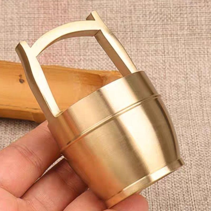 『富貴坊』【開光】純銅一桶金，一桶黃金，聚寶盆，招財進寶，金元寶，旺財發財-細節圖3