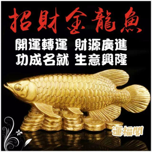 『運福閣』【開光】純銅招財金龍魚，銅龍魚，招財魚，開運轉運，生意興隆，步步高升- 富貴坊- iOPEN Mall