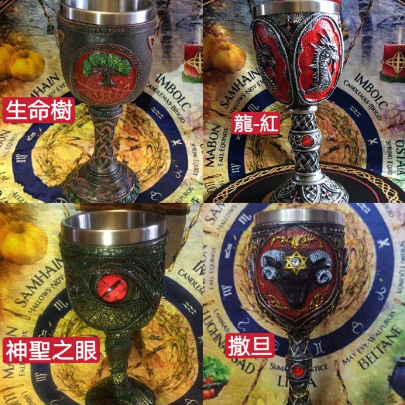 魔法儀式聖杯，祭祀杯子，水元素，女巫魔法用品，驅逐負能量用品，驅魔儀式用供杯-細節圖3