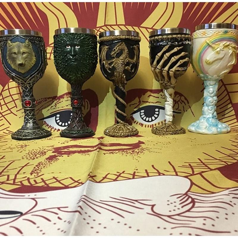 魔法儀式聖杯，祭祀杯子，水元素，女巫魔法用品，驅逐負能量用品，驅魔儀式用供杯-細節圖4