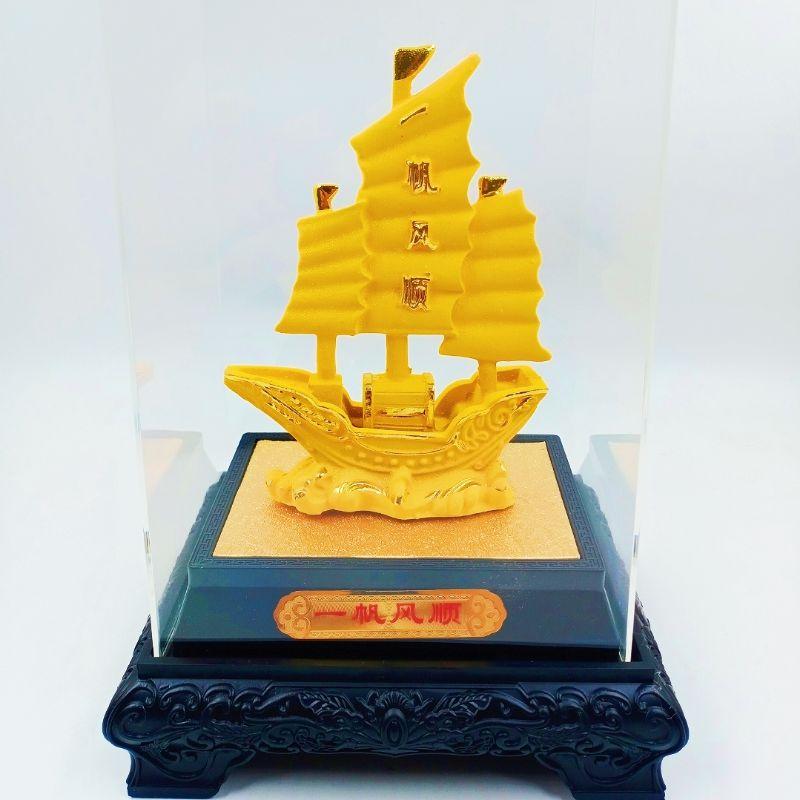 『富貴坊』【開光】一帆風順招財風水船，大船入港，招財船，風水船，財源滾滾，一帆風順，事事如意-細節圖2