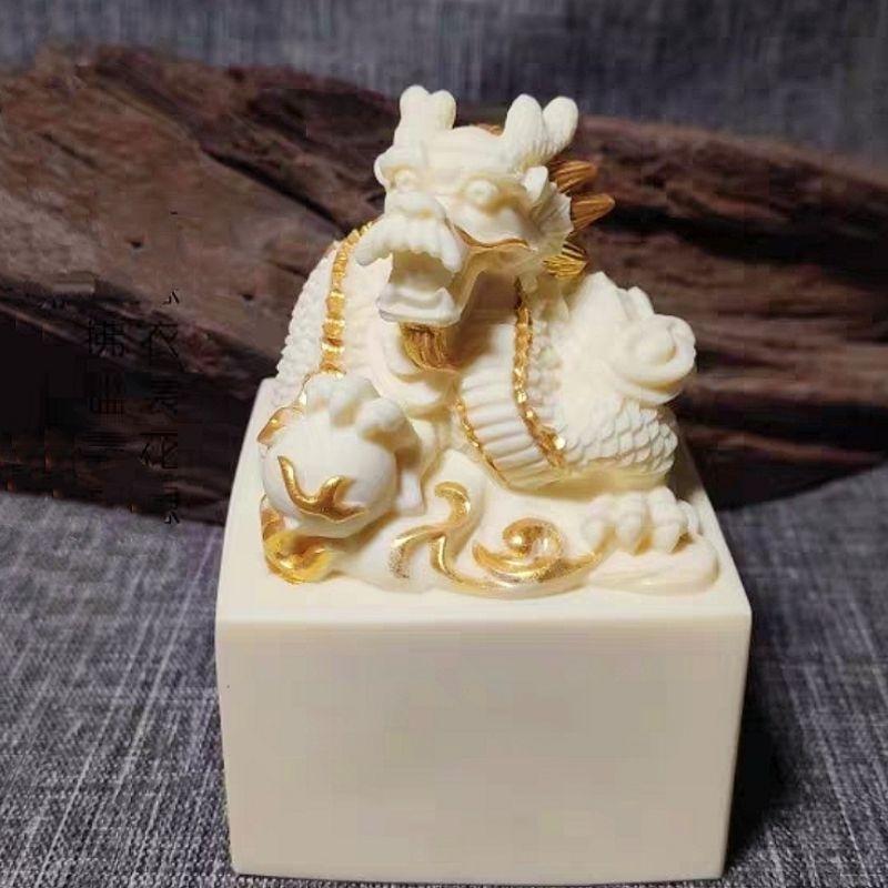 『富貴坊』【開光】祥龍玉璽，送錦盒，神龍御印，防小人，開官運，龍頭印章，開運印章，御璽，玉璽，飛龍在天，開運轉運-細節圖2
