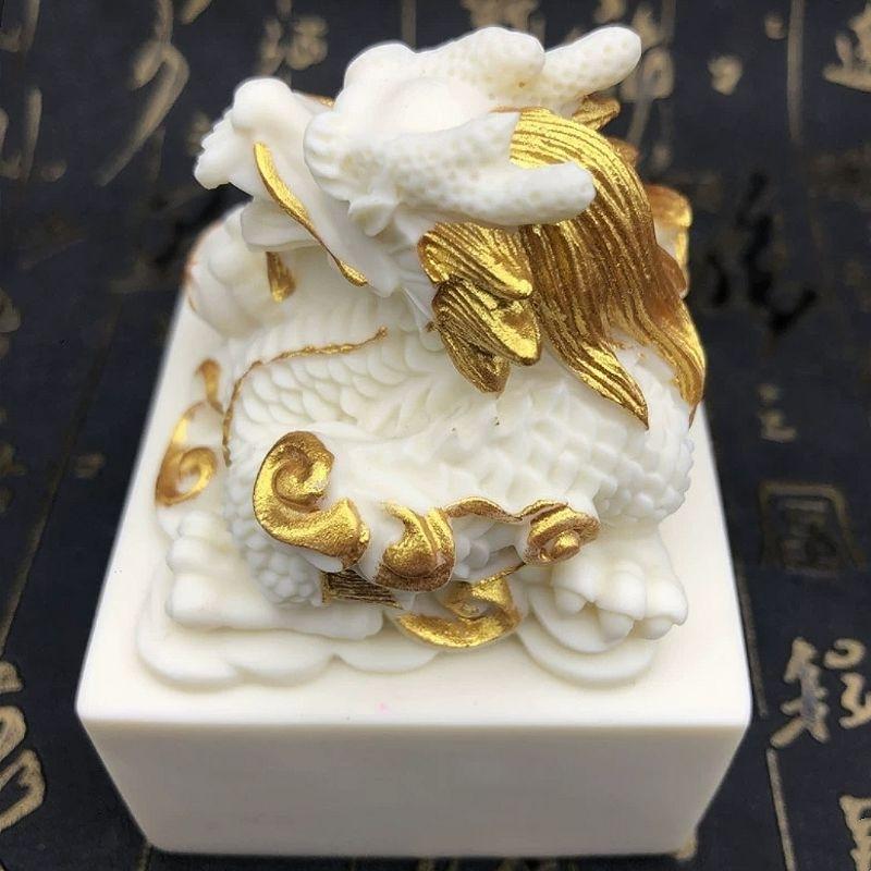 『富貴坊』【開光】祥龍玉璽，送錦盒，神龍御印，防小人，開官運，龍頭印章，開運印章，御璽，玉璽，飛龍在天，開運轉運-細節圖5
