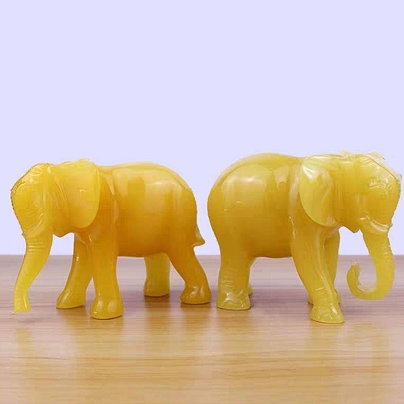 『富貴坊』【開光】一對黃招財吉象，風水大象，事業靠山，大象，鎮宅，象神，吉祥象，守護神象，風水象，如意象-細節圖2