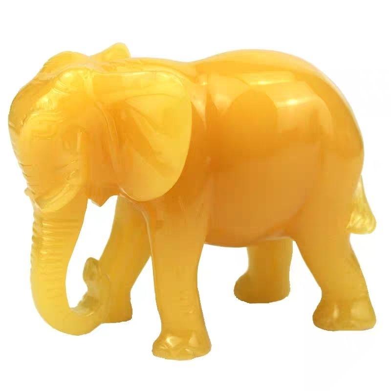 『富貴坊』【開光】一對黃招財吉象，風水大象，事業靠山，大象，鎮宅，象神，吉祥象，守護神象，風水象，如意象-細節圖3