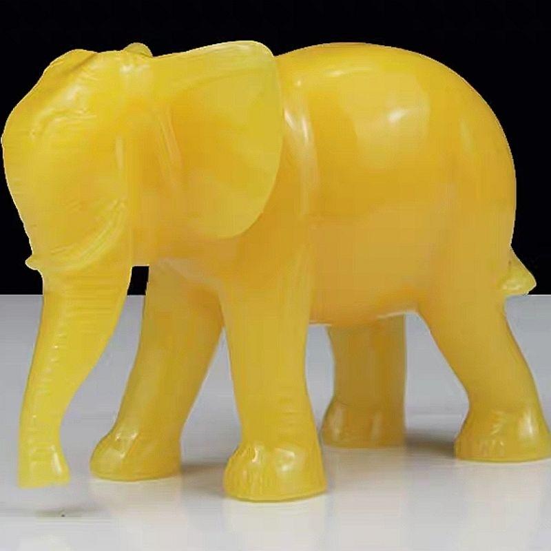 『富貴坊』【開光】一對黃招財吉象，風水大象，事業靠山，大象，鎮宅，象神，吉祥象，守護神象，風水象，如意象-細節圖4