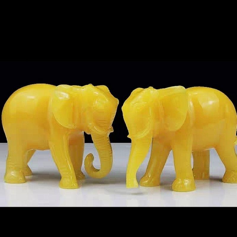 『富貴坊』【開光】一對黃招財吉象，風水大象，事業靠山，大象，鎮宅，象神，吉祥象，守護神象，風水象，如意象-細節圖5