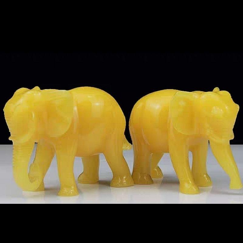 『富貴坊』【開光】一對黃招財吉象，風水大象，事業靠山，大象，鎮宅，象神，吉祥象，守護神象，風水象，如意象-細節圖6