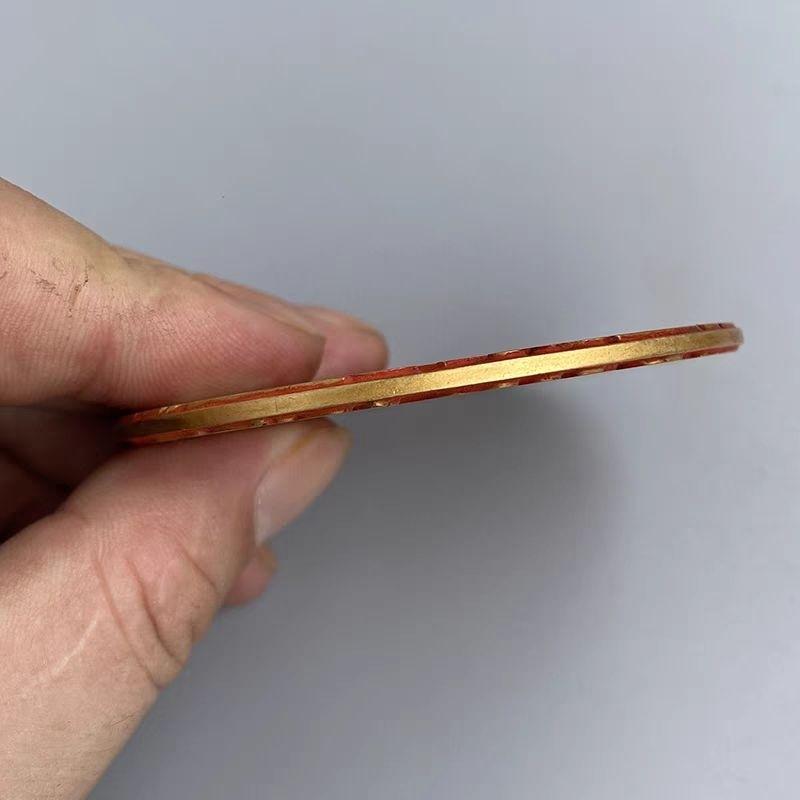 『富貴坊』【開光】大號純銅山鬼八卦花錢，山鬼花錢，護身銅錢，太上老君，防小人，辟邪，行車平安，太上老君急急如律令-細節圖4