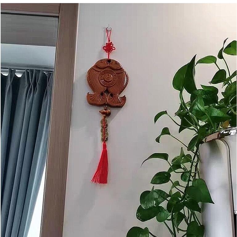 『富貴坊』【開光】桃木八卦富貴雙魚葫蘆五帝錢，葫蘆，五帝錢，富貴魚，門對門，窗對窗，穿堂煞，太極八卦，化煞，辟邪K01-細節圖2