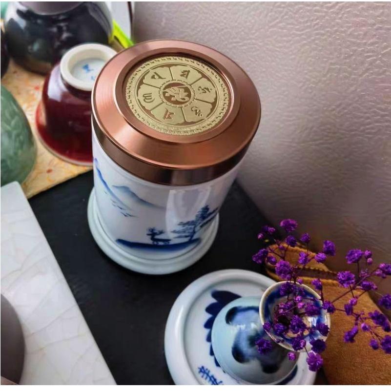 『富貴坊』【開光】六字真言金屬貼，九宮八卦，太極八卦，手機貼，佛經，太極陰陽，一路平安，辟邪，護身K04-細節圖5