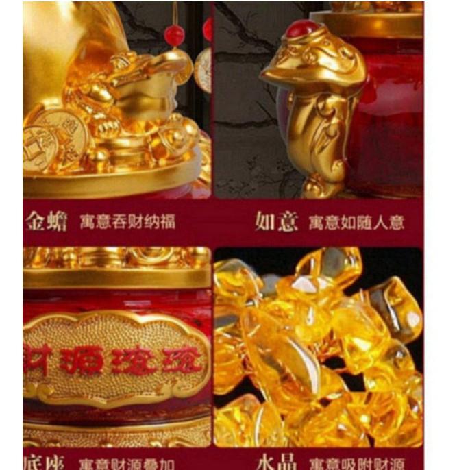 『運福閣』【開光】頂級強效型黃水晶超級招財樹（特大號），發財樹，搖錢樹，風水水晶樹，聚寶袋，聚寶盆K04-細節圖2