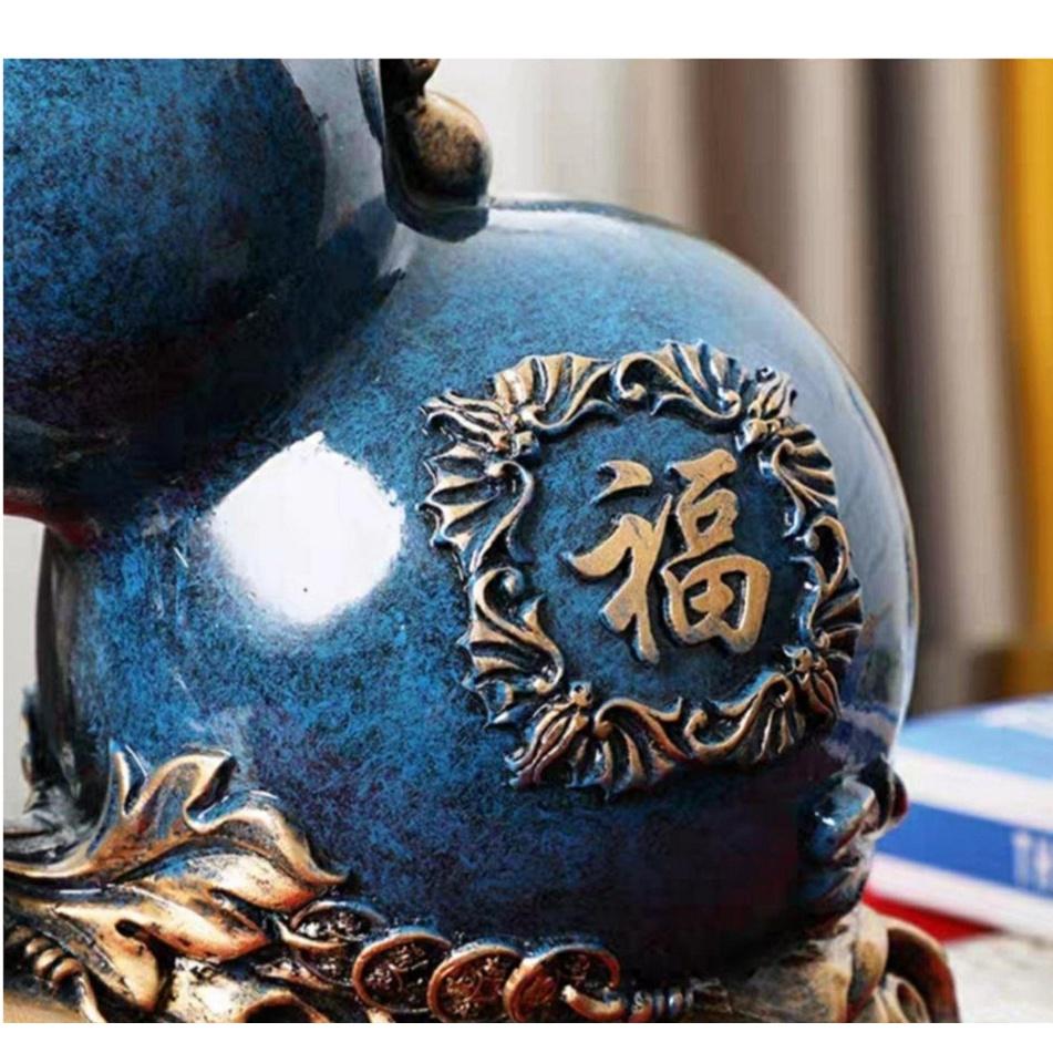 『富貴坊』【開光】 福祿壽雙全永不缺錢葫蘆存錢筒/ 精緻居家風水擺飾，風水葫蘆，招財葫蘆，辟邪葫蘆，招財聚財、K08-細節圖4