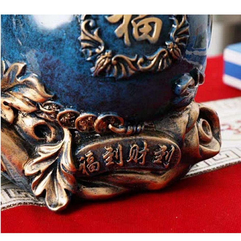 『富貴坊』【開光】 福祿壽雙全永不缺錢葫蘆存錢筒/ 精緻居家風水擺飾，風水葫蘆，招財葫蘆，辟邪葫蘆，招財聚財、K08-細節圖5