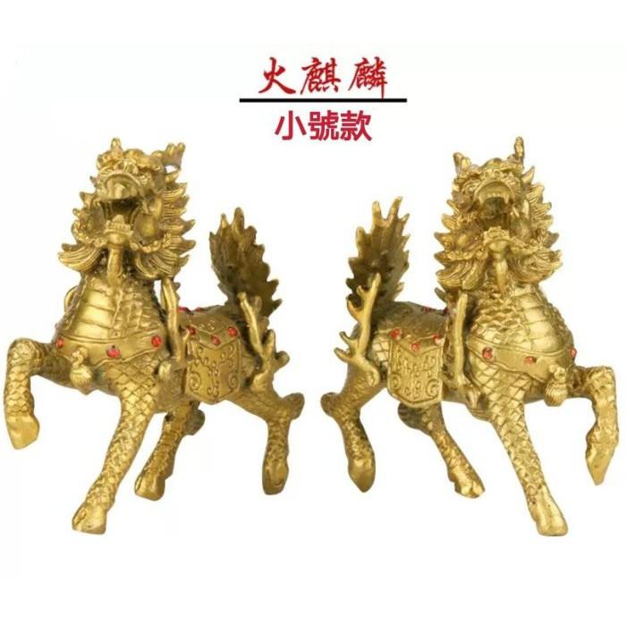 『運福閣』【開光】財富火麒麟，純銅麒麟，風水麒麟，招財麒麟K03-細節圖3
