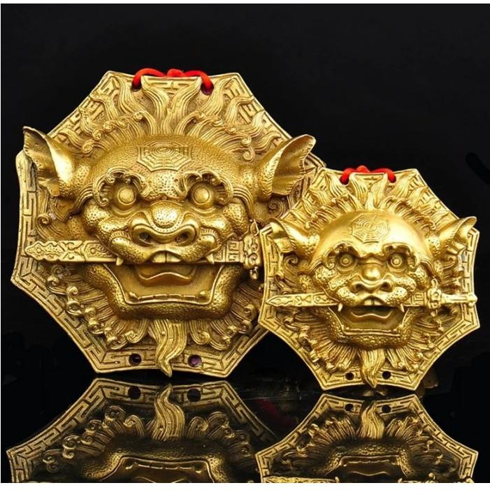 『運福閣』【開光】獅咬劍，純銅獅咬劍，八卦獅咬劍，瑞獅咬劍，鎮宅，辟邪，化煞K01-細節圖2