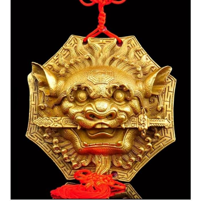 『運福閣』【開光】獅咬劍，純銅獅咬劍，八卦獅咬劍，瑞獅咬劍，鎮宅，辟邪，化煞K01-細節圖3