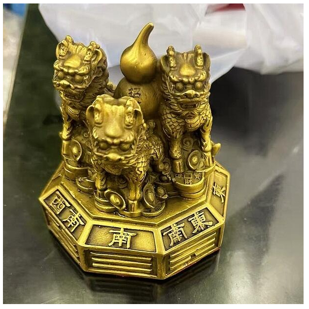 富貴坊』【開光】純銅八卦麒麟陣，麒麟，風水麒麟，招財麒麟，八卦葫蘆