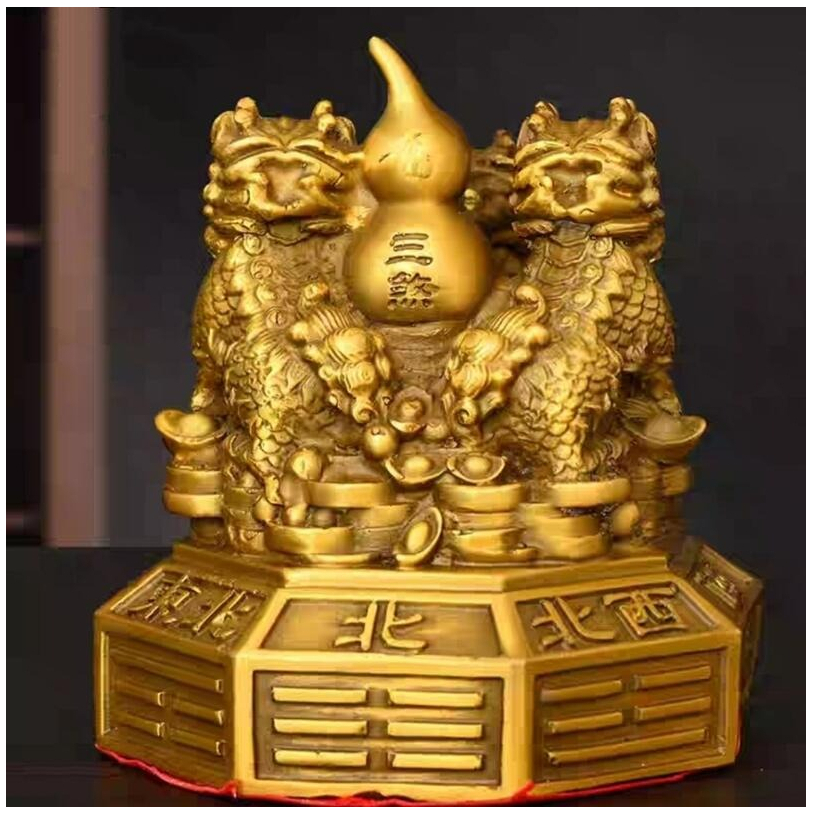 銅器 八卦麒麟振り子陣 運財麒麟 陣福禄麒麟 風水 家住宅 工芸品置物 富貴坊』【開光】純銅八卦麒麟陣，麒麟，風水麒麟，招財麒麟，八卦葫蘆