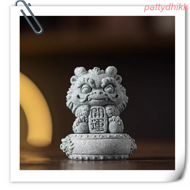 『富貴坊』【開光】開運暴富石獅子(送底座)，石獅子，石敢當，獅子，事業靠山，守護神，招財，辟邪，擋煞，鎮宅L05L05-細節圖2