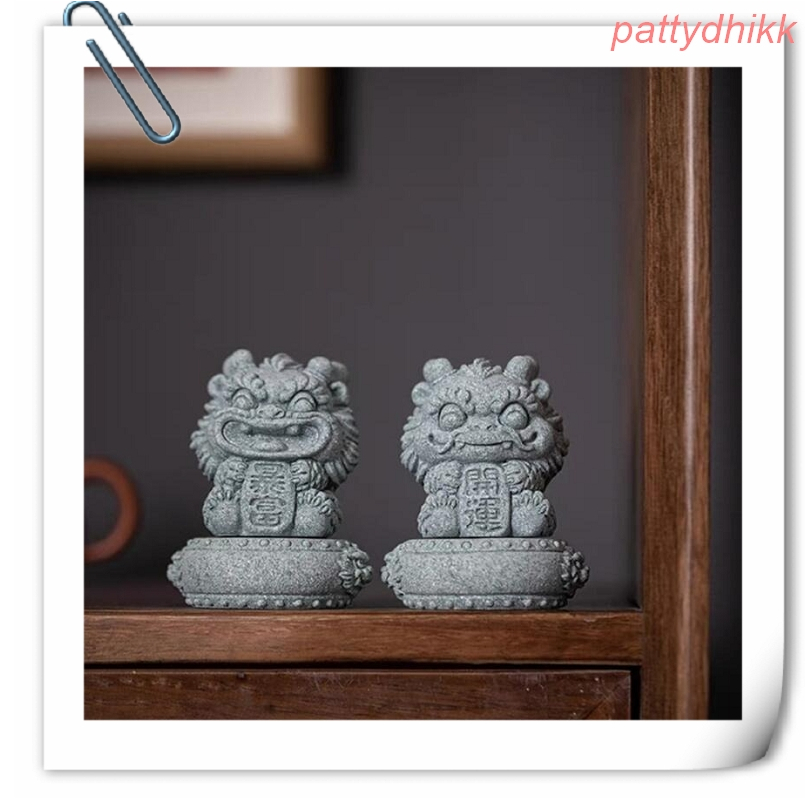 『富貴坊』【開光】開運暴富石獅子(送底座)，石獅子，石敢當，獅子，事業靠山，守護神，招財，辟邪，擋煞，鎮宅L05L05-細節圖4