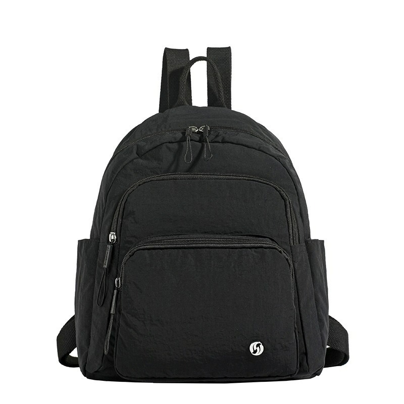 【AngelNaNa】後背包-日系簡約多隔層防潑水輕量尼龍女雙肩包(SBA0430)-規格圖5