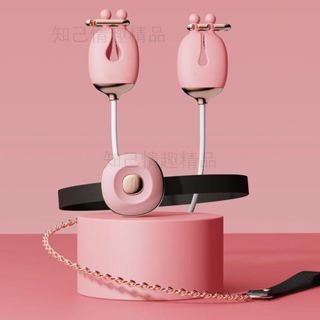 情趣爆款 乳夾震動按摩跳蛋 女性胸部按摩 情趣sm調情調教 女性肛塞玩具 穿戴情趣用品 成人用品 成人玩具-細節圖9