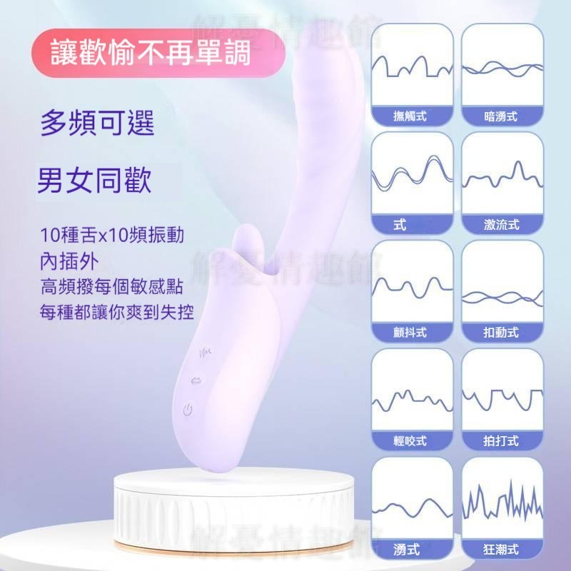司沃康SVAKOM 紫潮震动棒舌舔按摩双头AV棒 女用成人玩具 成人用品 雙頭按摩棒 電動自慰器 情趣用品-細節圖5