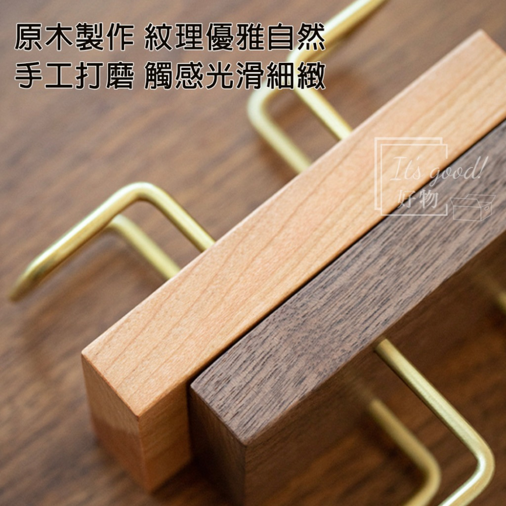 【現貨】胡桃木黃銅名片座 / 櫻桃木款新上市 質感 品味 輕奢 原木 名片展示架 辦公用品 實木名片座 就職 禮物-細節圖2