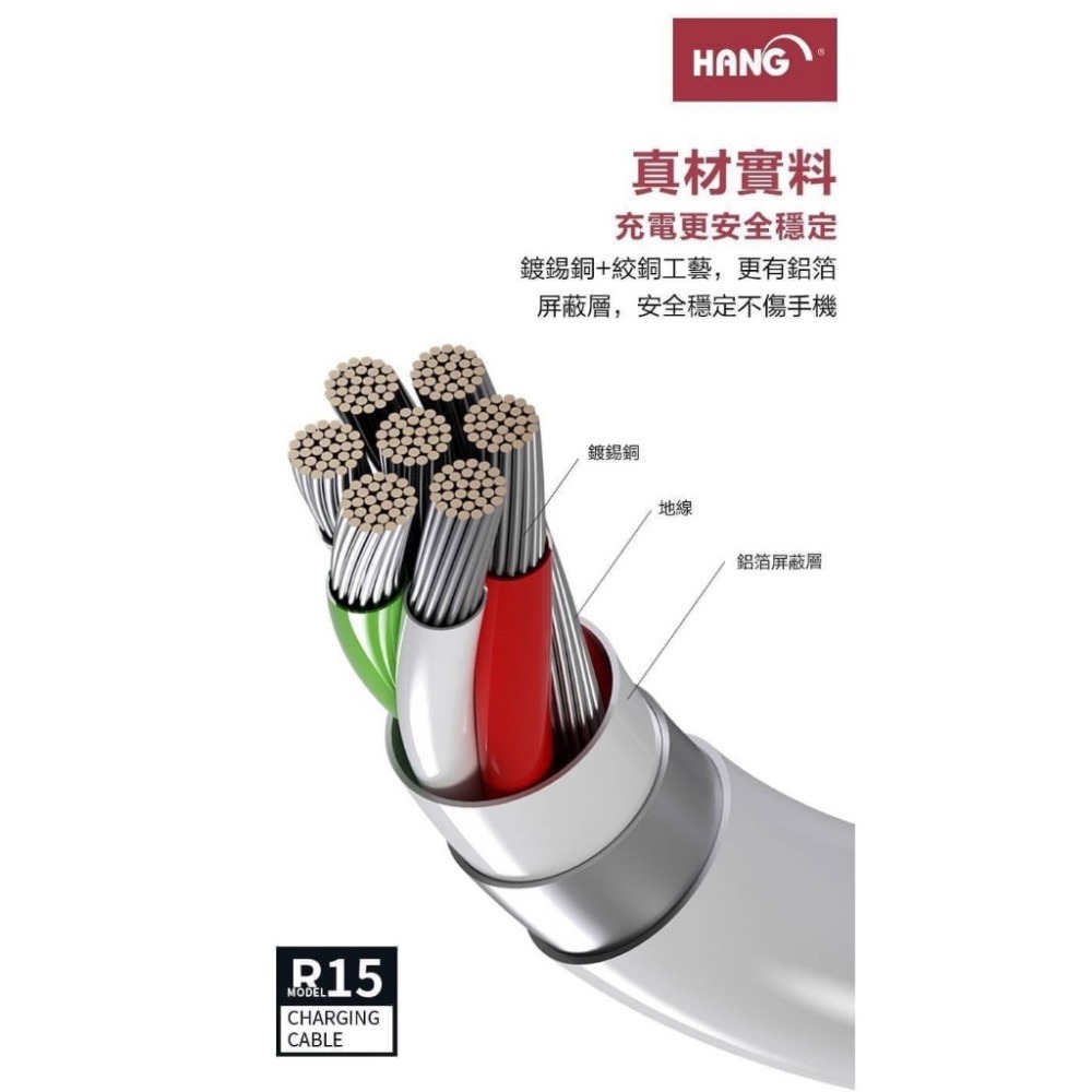 (現貨)【Hang】R15蘋果三米快充 IPhone 3米快充線 3A數據充電線  300公分 Apple USB-細節圖3